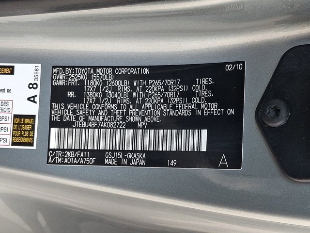 Used 2010 Toyota FJ Cruiser 4WD image 26