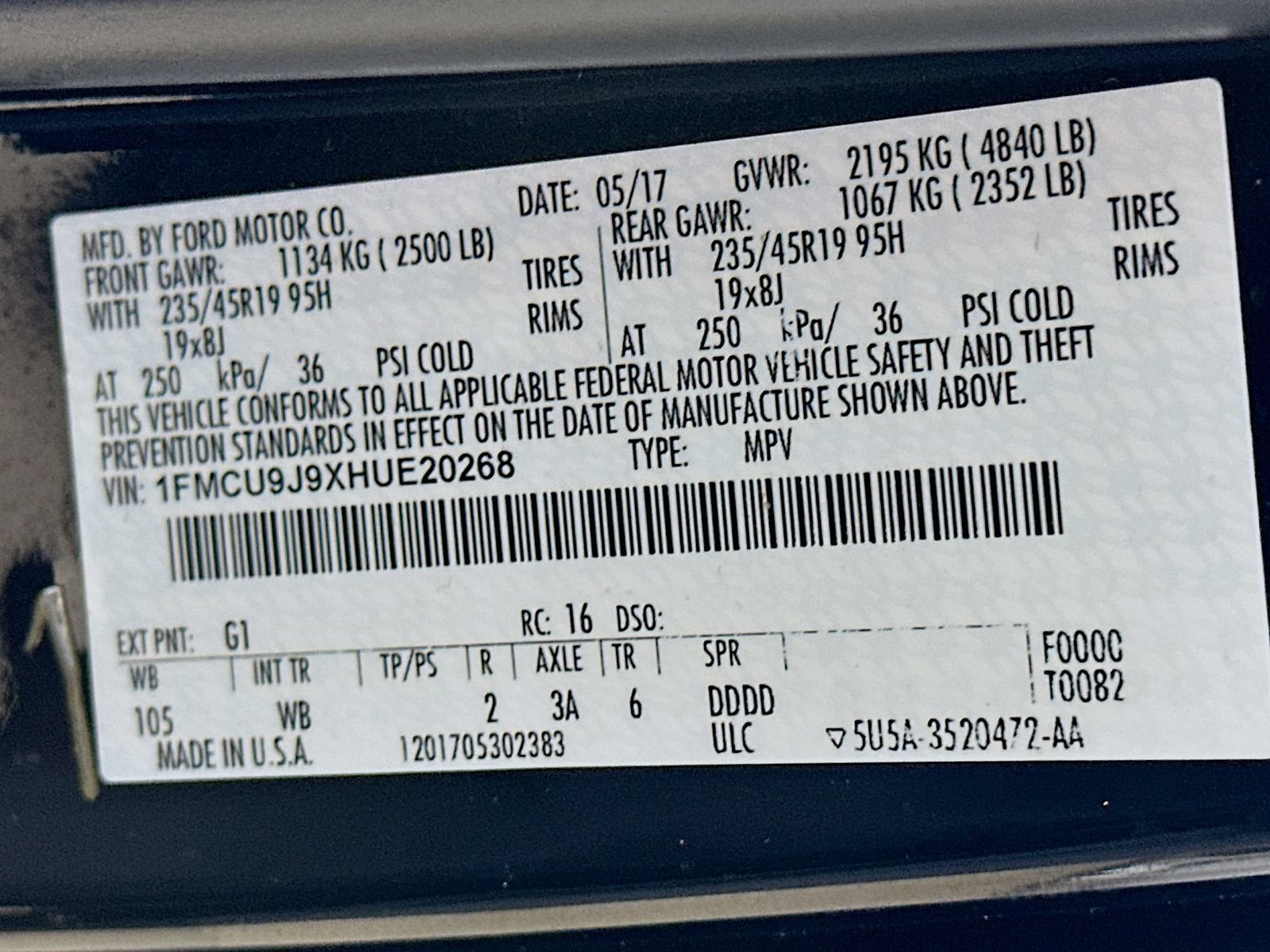 Used 2017 Ford Escape Titanium AWD/4WD image 49