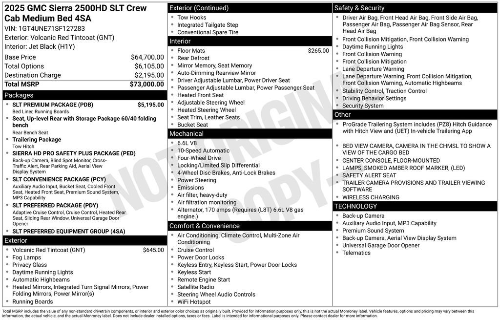 Used 2025 GMC Sierra 2500 SLT w/ SLT Premium Package image 2