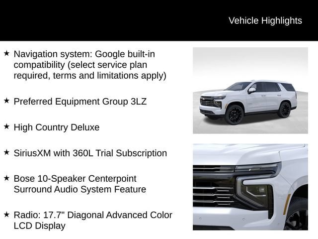 New 2026 Chevrolet Tahoe High Country AWD/4WD image 27