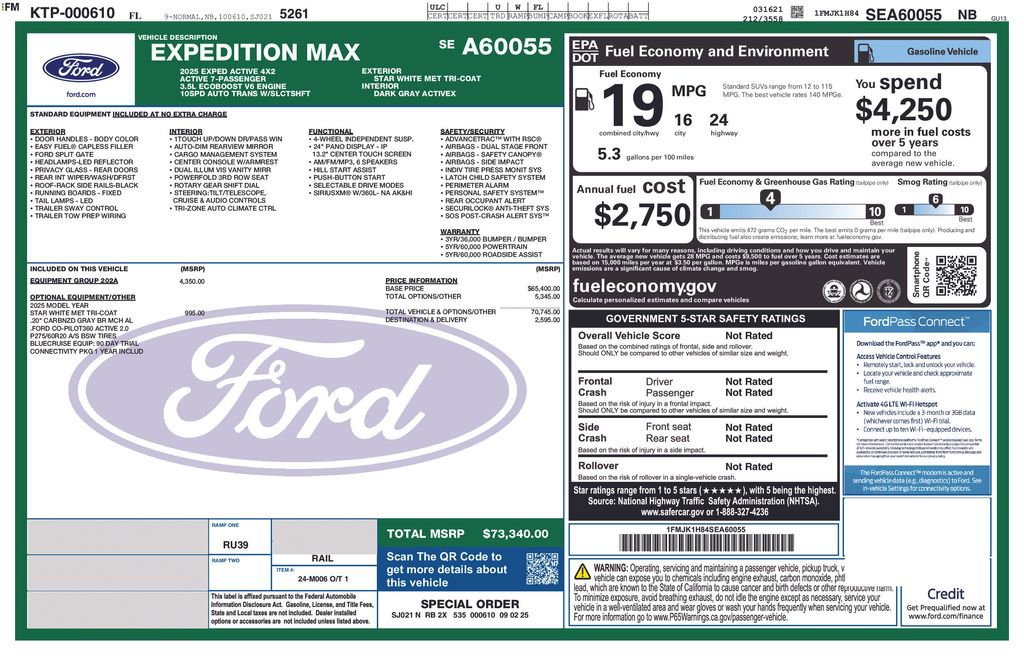 New 2025 Ford Expedition Max Active