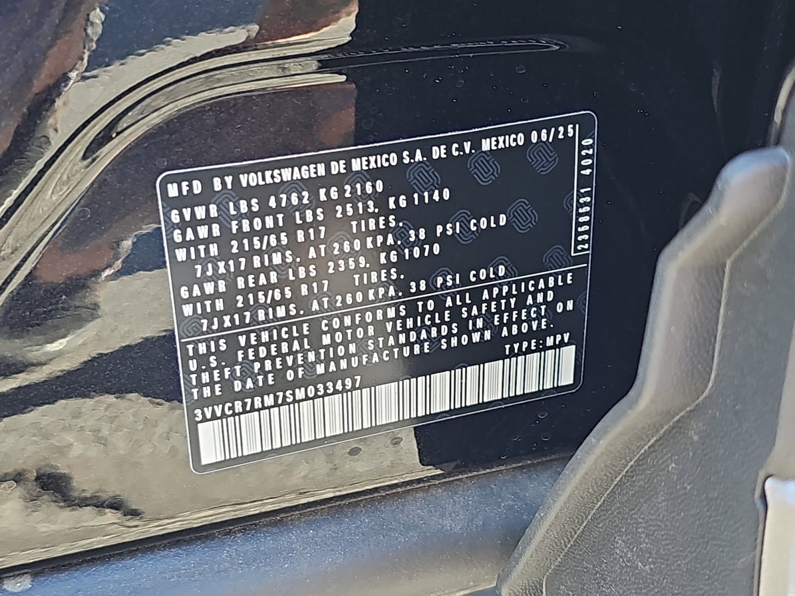 New 2025 Volkswagen Tiguan S image 25