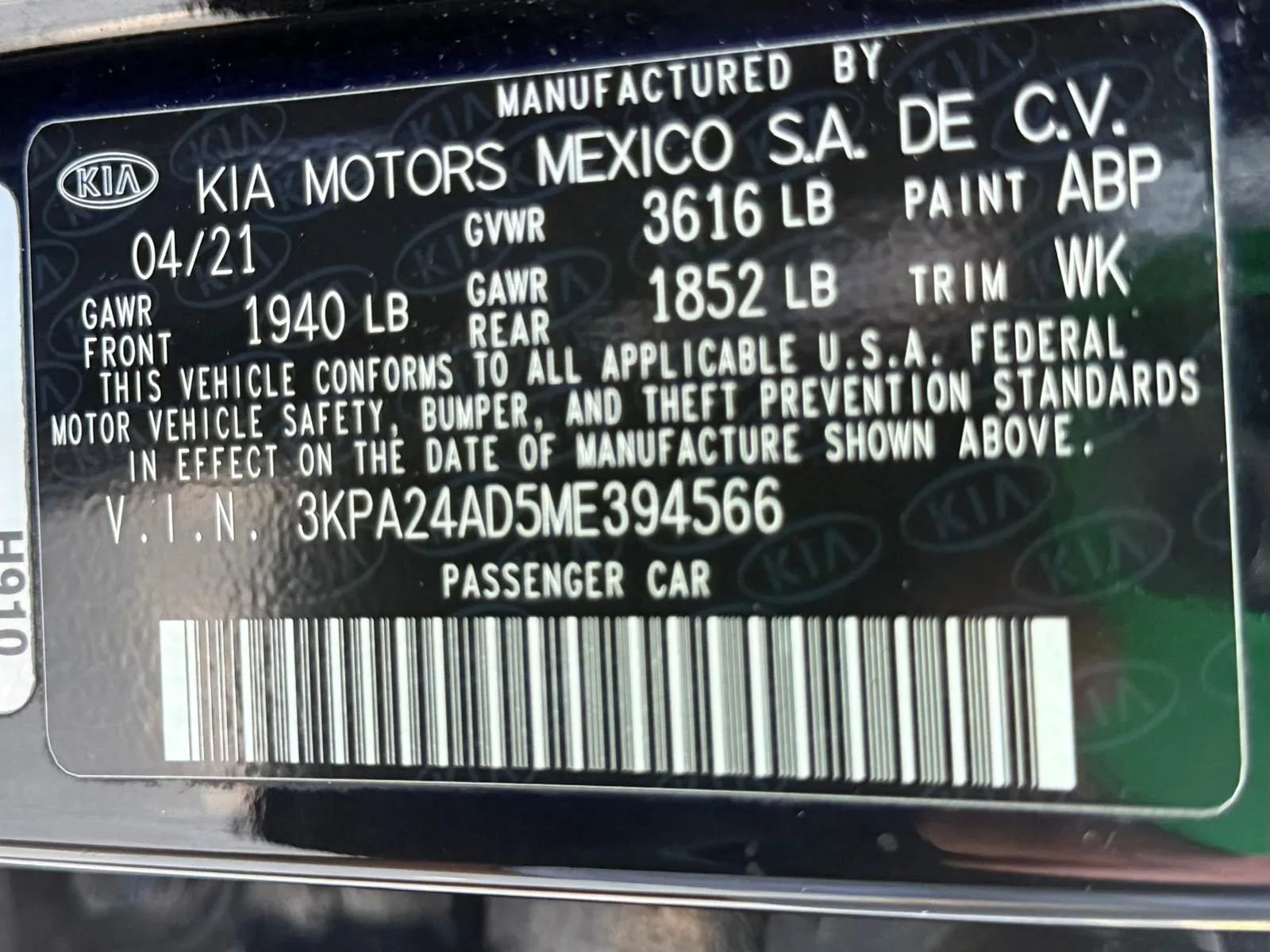 Used 2021 Kia Rio LX FWD image 16