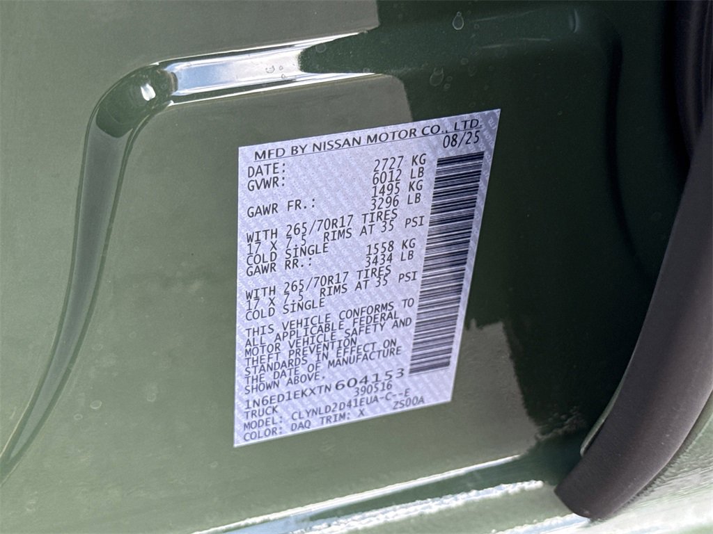 New 2026 Nissan Frontier PRO-4X w/ Pro-4x Convenience Package image 45
