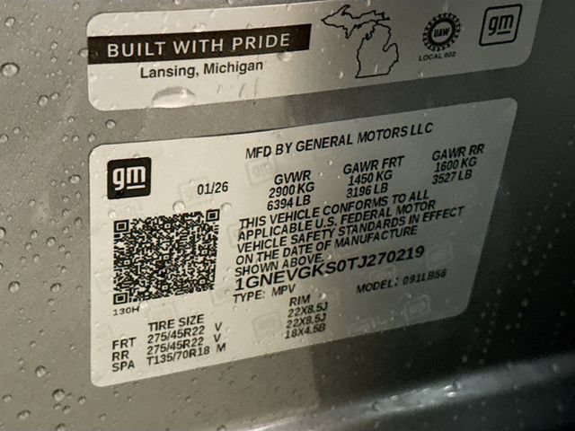 New 2026 Chevrolet Traverse LT w/ LPO, Floor Liner Package AWD/4WD image 34