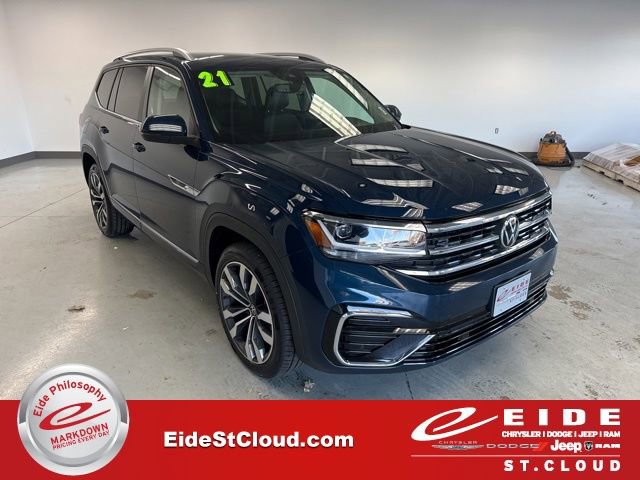 Used 2021 Volkswagen Atlas SEL R-Line w/ MDO Package (Bench Seat)