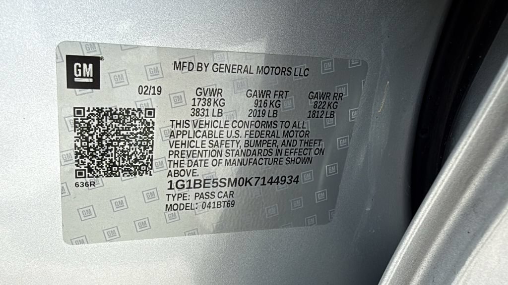 Used 2019 Chevrolet Cruze LT w/ LT Fleet Convenience Package FWD image 42