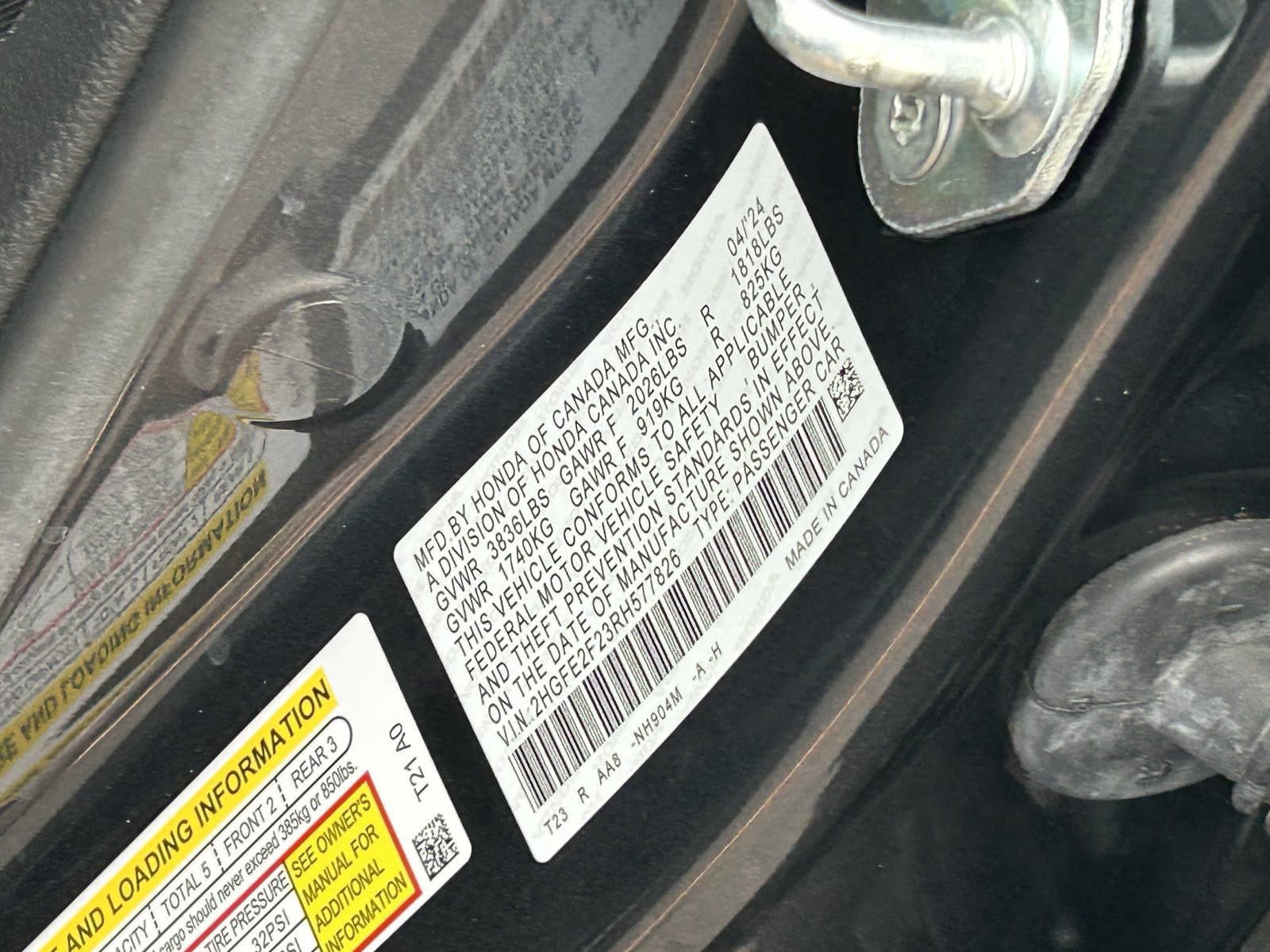 Certified 2024 Honda Civic LX image 34