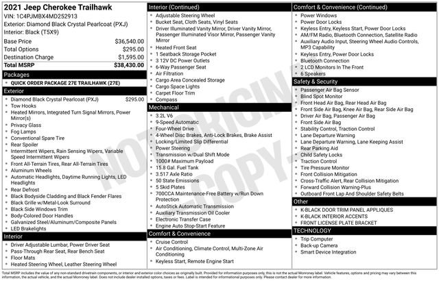 Used 2021 Jeep Cherokee Trailhawk image 27