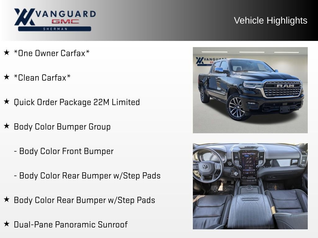 Used 2025 RAM 1500 Limited w/ Body Color Bumper Group image 5