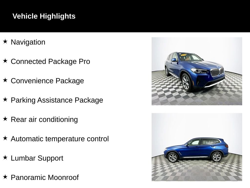 Used 2024 BMW X3 xDrive30i w/ Convenience Package image 2
