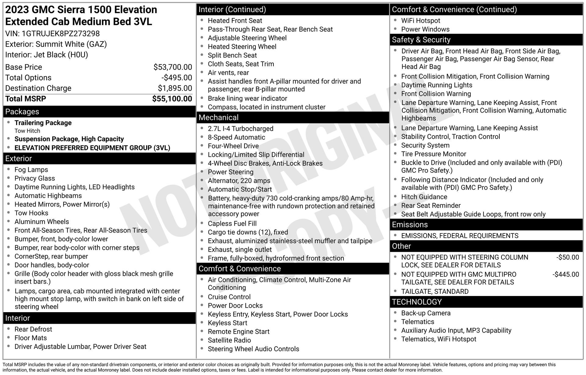 Certified 2023 GMC Sierra 1500 Elevation image 3