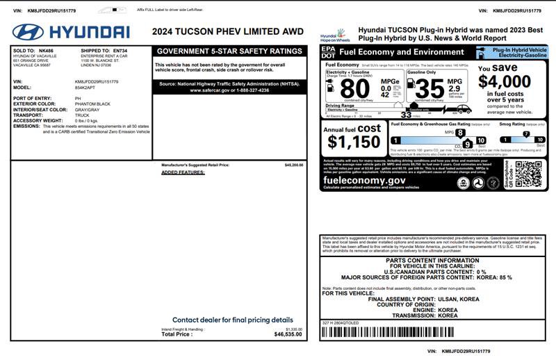 Used 2024 Hyundai Tucson Limited image 3