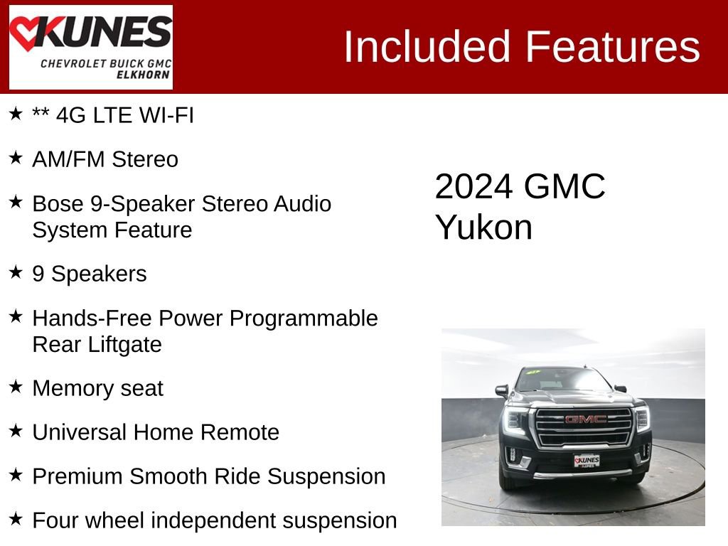 Used 2024 GMC Yukon SLT AWD/4WD image 3