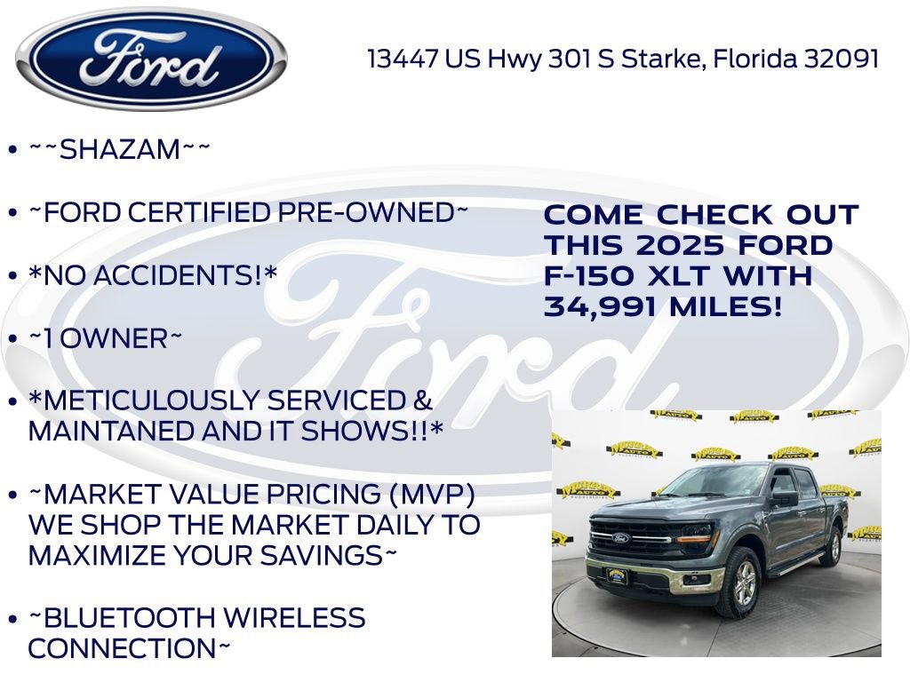 Used 2025 Ford F150 XLT w/ Equipment Group 301A Standard AWD/4WD image 6