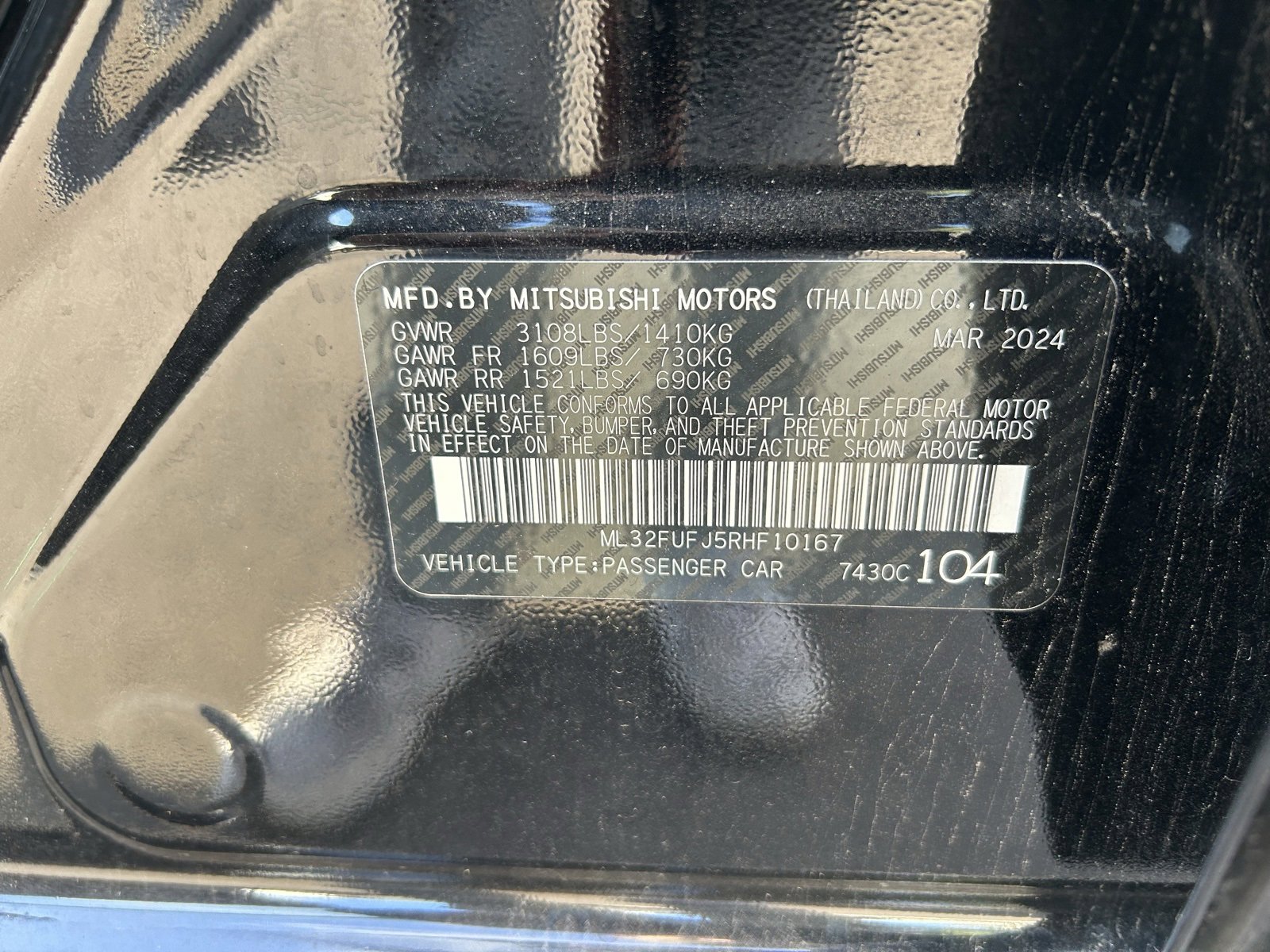 Used 2024 Mitsubishi Mirage G4 LE image 24