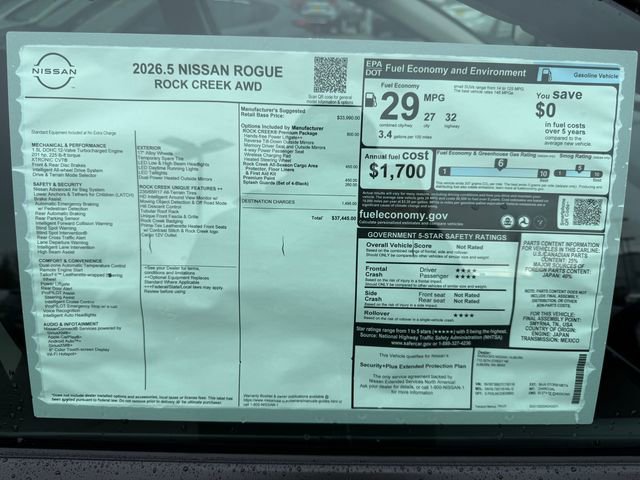 New 2026 Nissan Rogue Rock Creek w/ Rock Creek Premium Package image 29