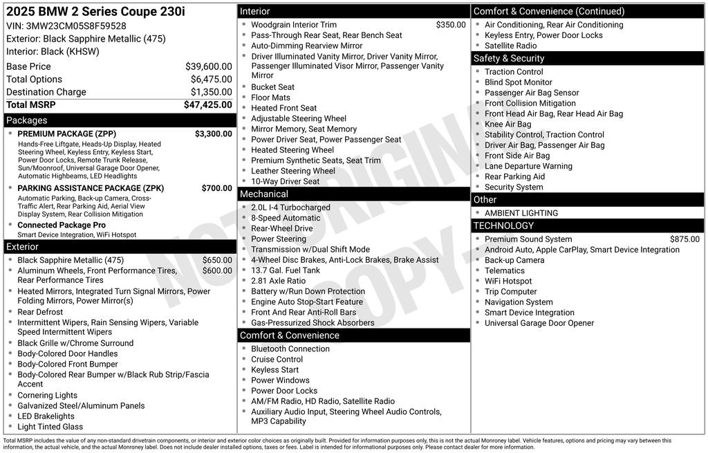 Used 2025 BMW 230i Coupe w/ Premium Package RWD image 6