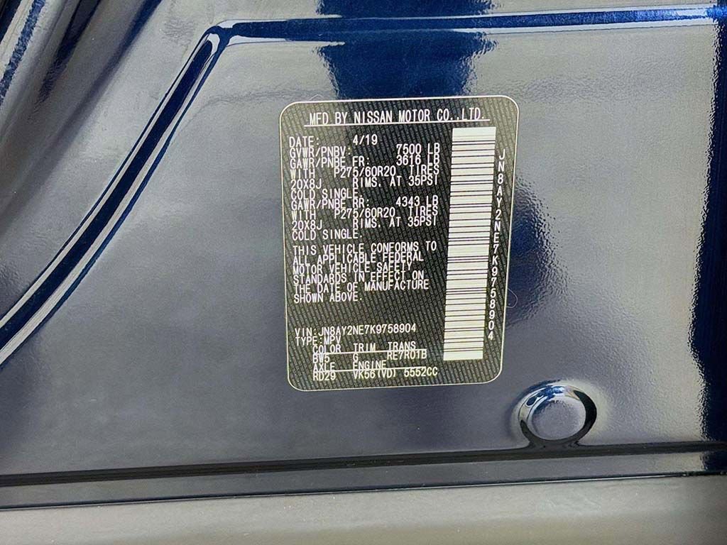 Used 2019 Nissan Armada Platinum w/ Captain's Chairs Package image 48