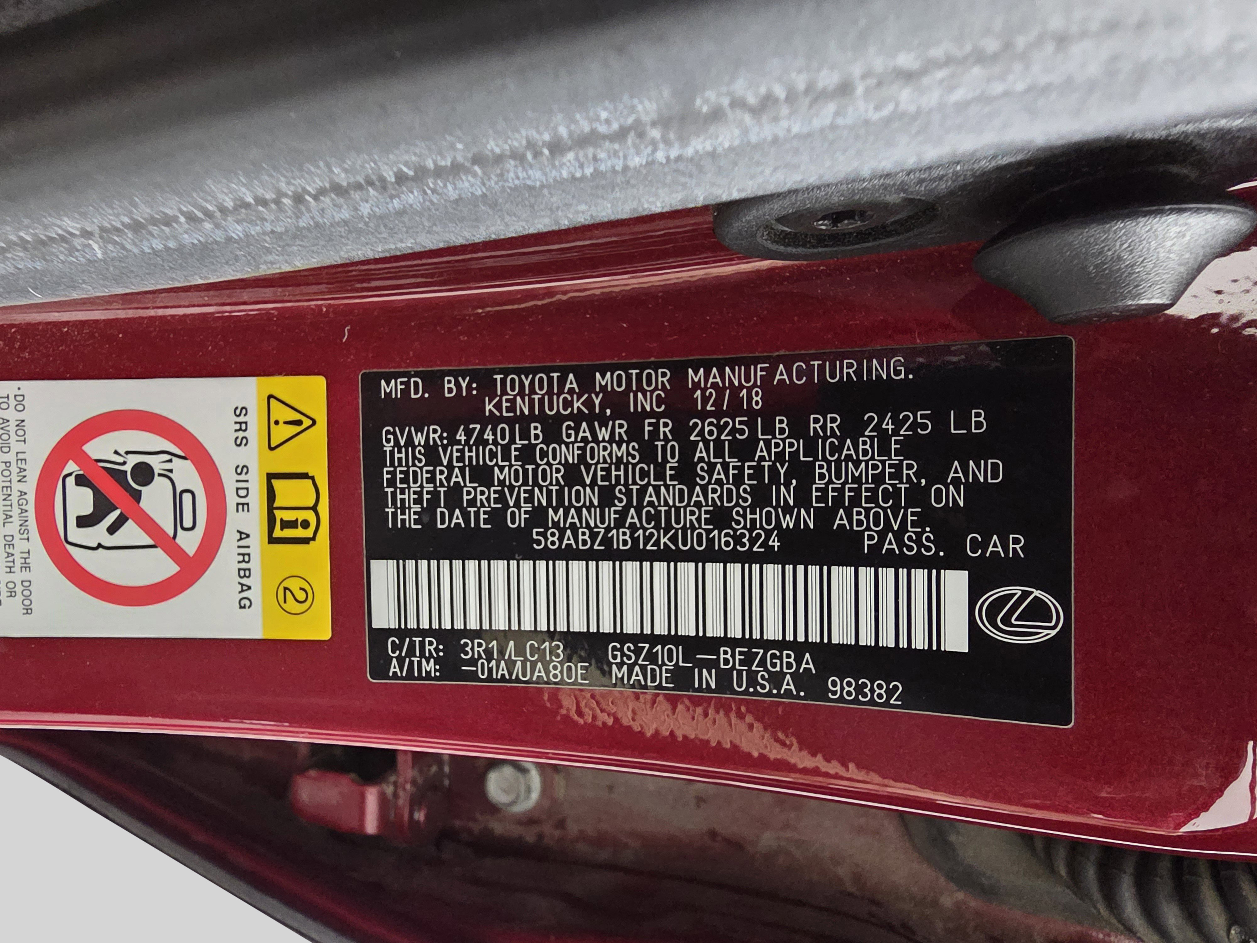 Used 2019 Lexus ES 350 image 30