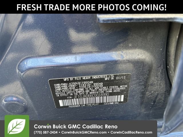 Used 2012 Subaru Impreza 2.0i Premium AWD/4WD image 3