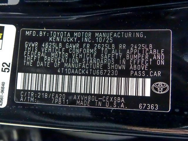 Used 2026 Toyota Camry SE FWD image 27