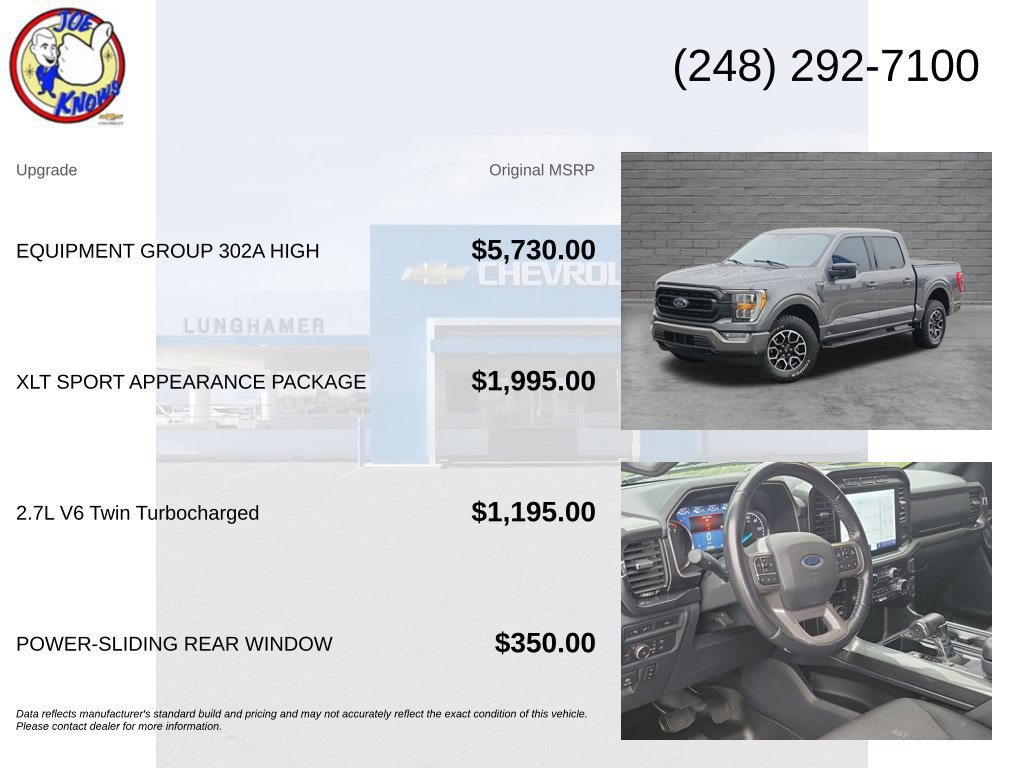 Used 2021 Ford F150 XLT w/ Equipment Group 302A High AWD/4WD image 5