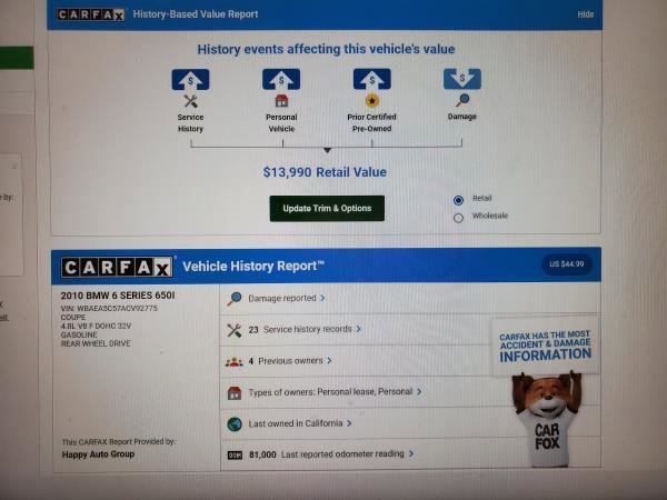Used 2010 BMW 650i Coupe image 21
