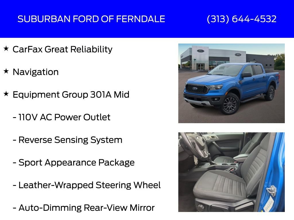 Used 2021 Ford Ranger XLT w/ Equipment Group 301A Mid image 4