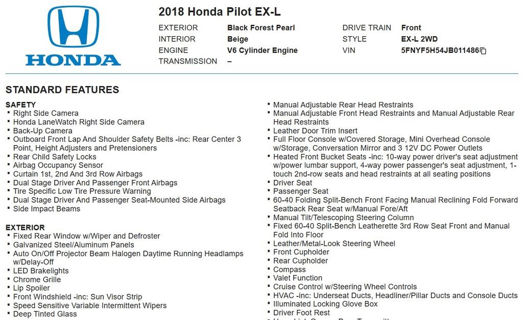 Used 2018 Honda Pilot EX-L image 17