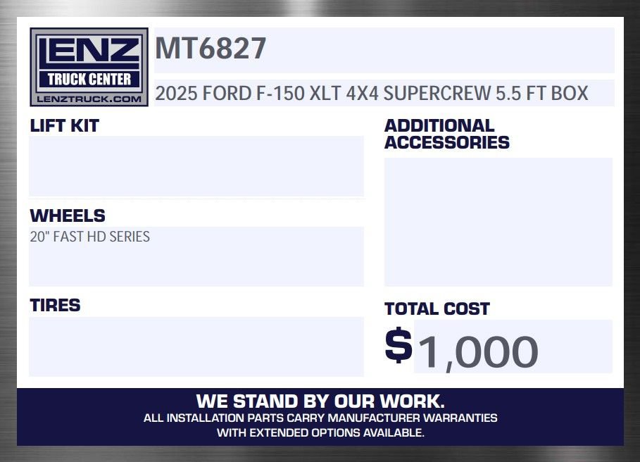 Used 2025 Ford F150 XLT w/ Equipment Group 301A Standard image 2