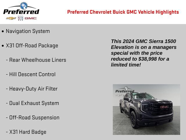 Certified 2024 GMC Sierra 1500 Elevation image 2