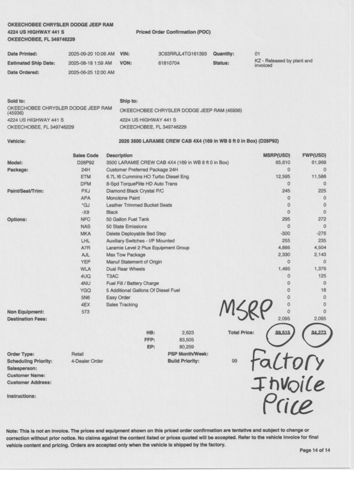 New 2026 RAM 3500 Laramie image 2