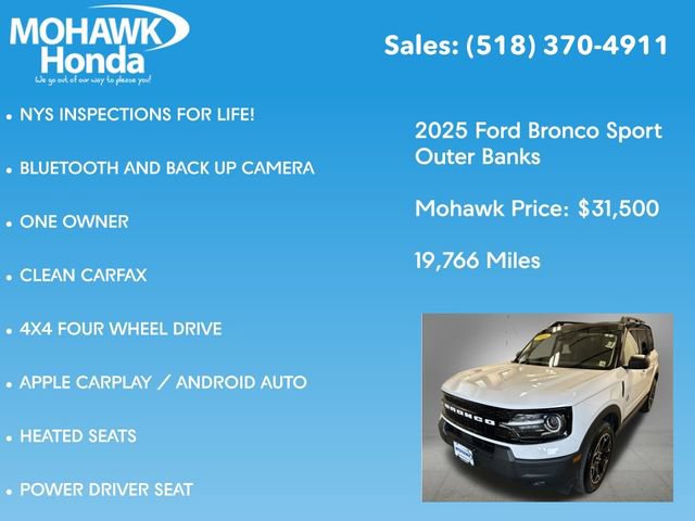Used 2025 Ford Bronco Sport Outer Banks AWD/4WD image 7