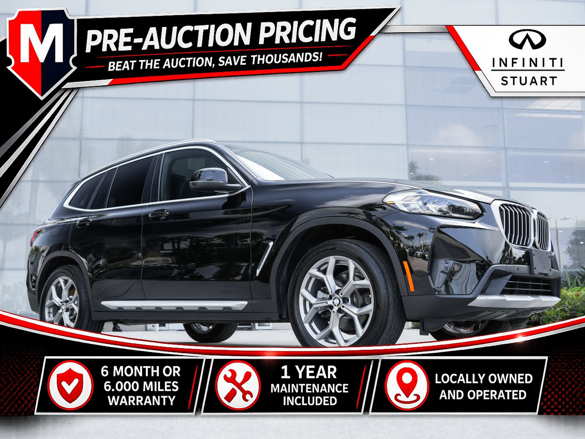 Used 2023 BMW X3 xDrive30i w/ Premium Package AWD/4WD image 1