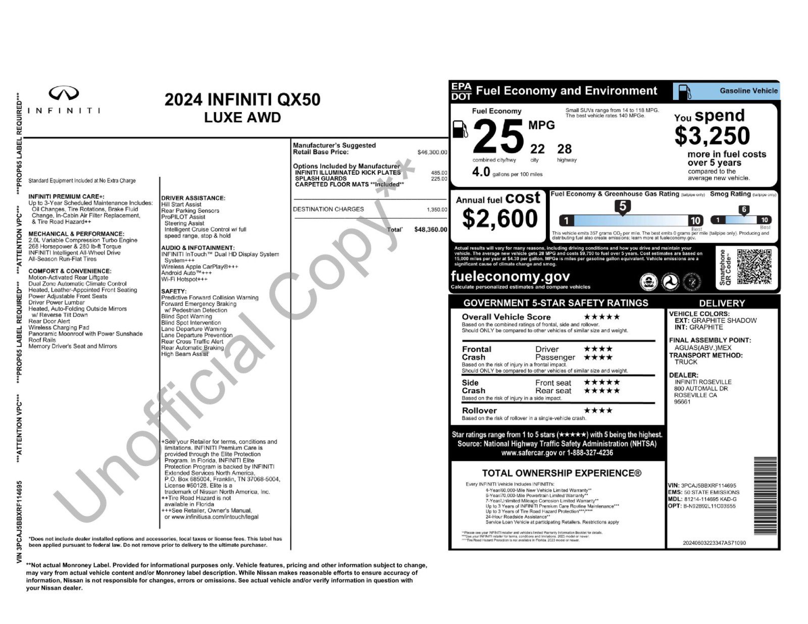Used 2024 INFINITI QX50 Luxe image 56