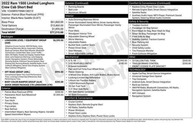 Used 2022 RAM 1500 Limited image 38