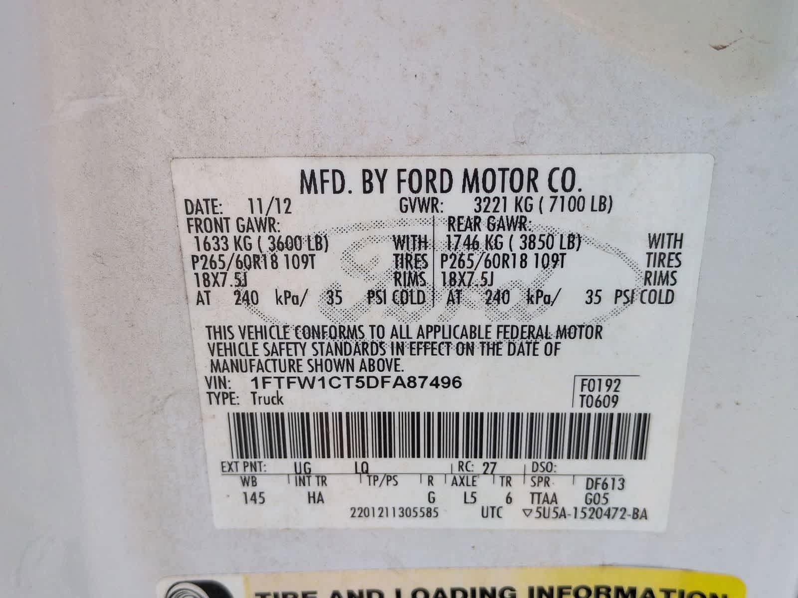Used 2013 Ford F150 Lariat w/ Luxury Equipment Group RWD image 28