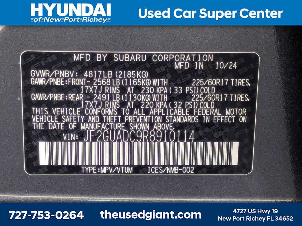 Used 2024 Subaru Crosstrek 2.0i Premium w/ Popular Package #4 AWD/4WD image 34