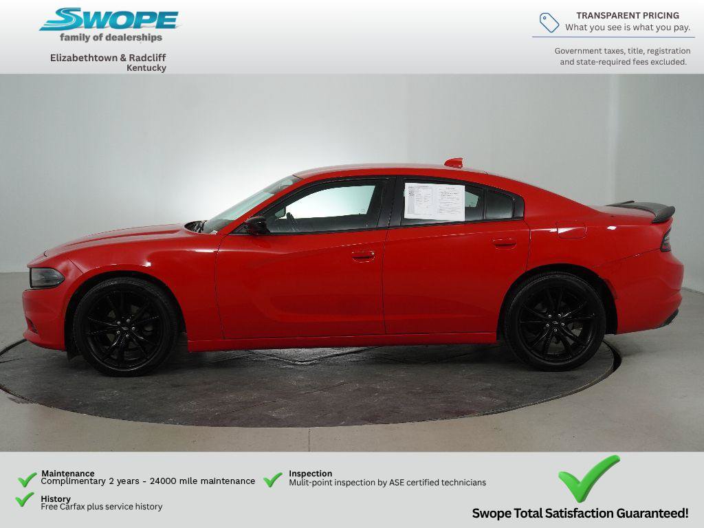 Used 2018 Dodge Charger SXT Plus w/ Blacktop Package RWD image 4