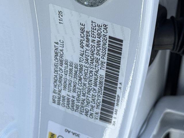 New 2025 Honda Accord LX image 37