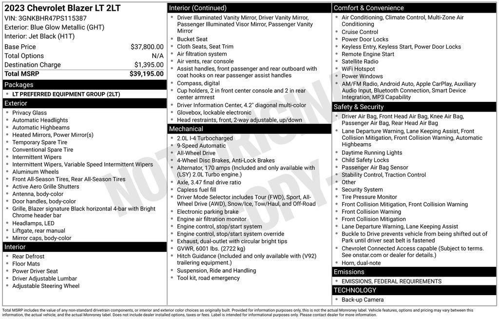 Certified 2023 Chevrolet Blazer LT image 6