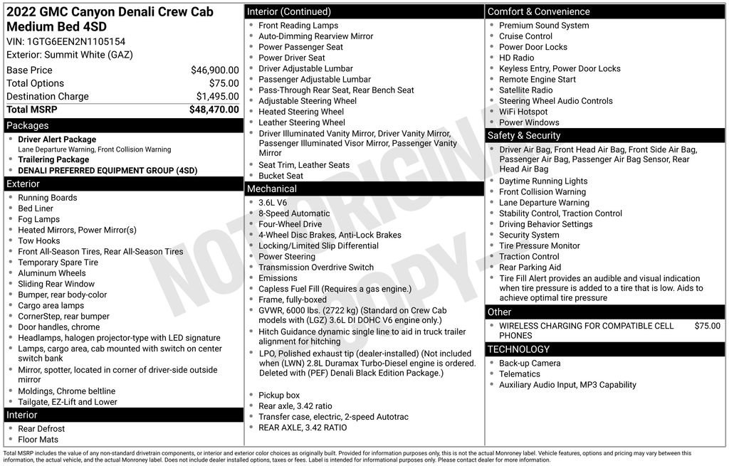 Used 2022 GMC Canyon Denali image 8