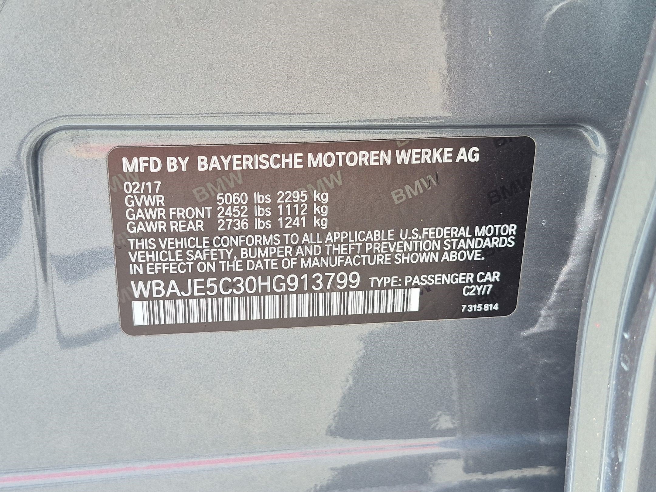 Used 2017 BMW 540i RWD image 32
