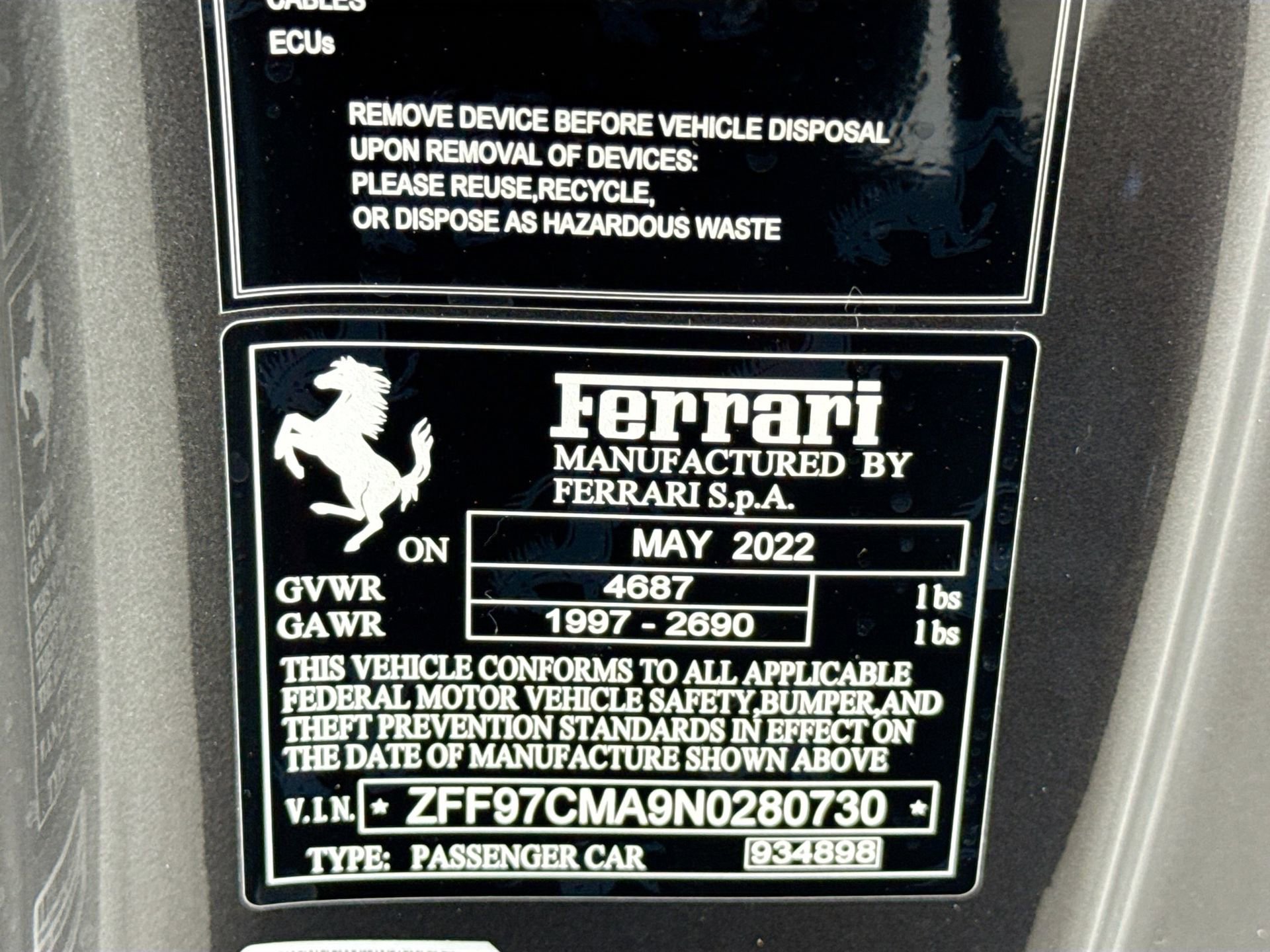 Certified 2022 Ferrari 812 GTS image 27