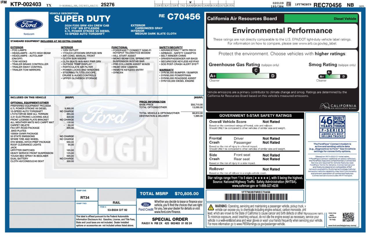 Used 2024 Ford F250 XLT AWD/4WD image 3