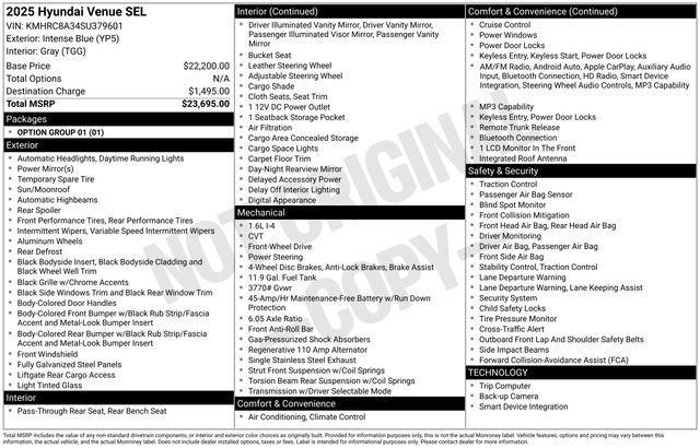 Used 2025 Hyundai Venue SEL image 28