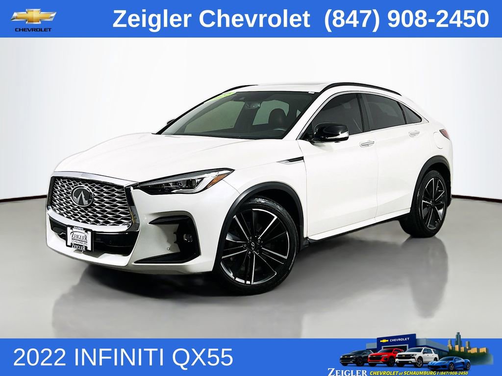 Used 2022 INFINITI QX55 Sensory w/ Lighting Package AWD/4WD image 1