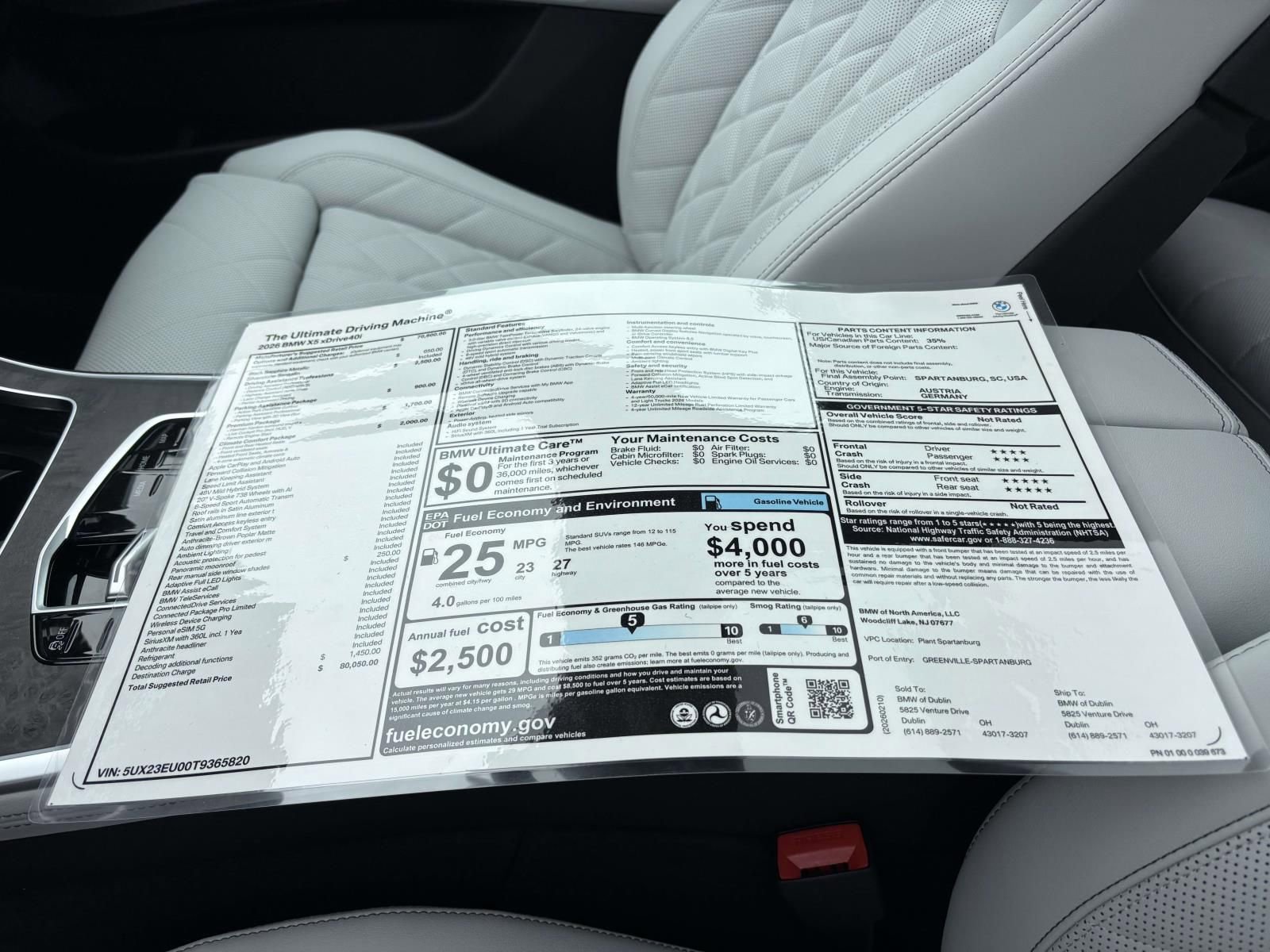 New 2026 BMW X5 xDrive40i AWD/4WD image 35