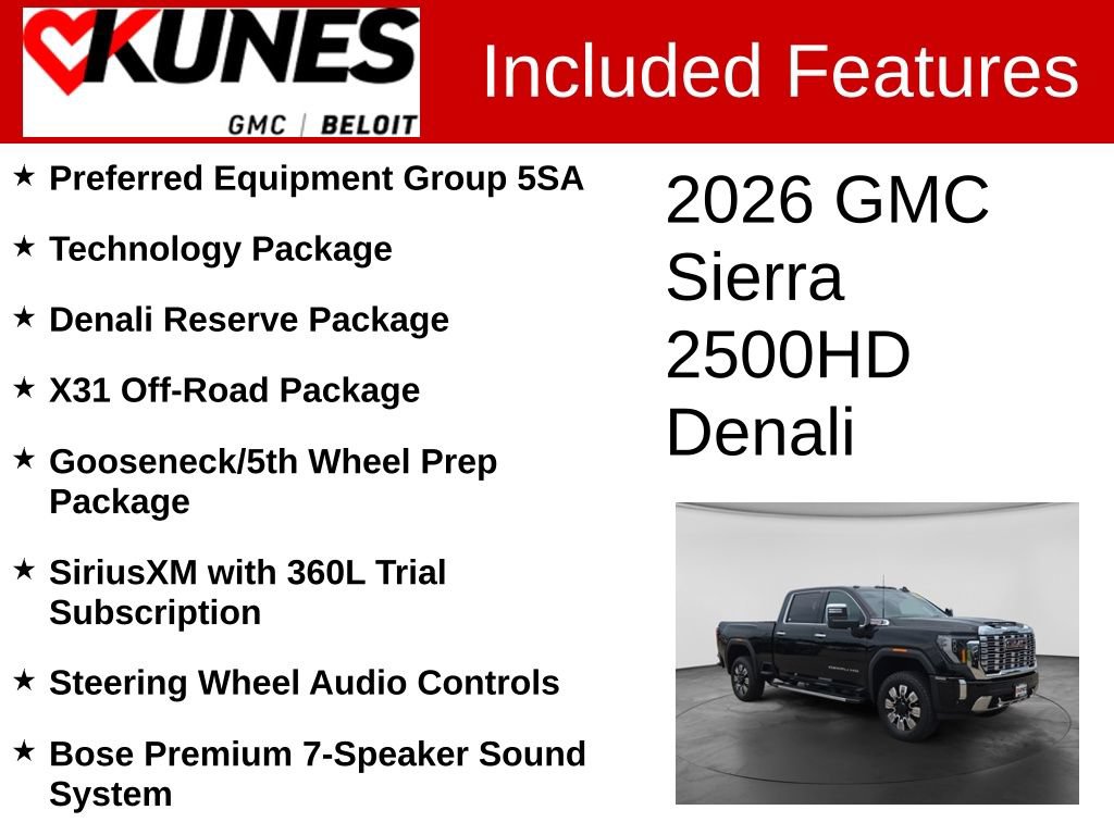 New 2026 GMC Sierra 2500 Denali w/ Denali Reserve Package AWD/4WD image 2